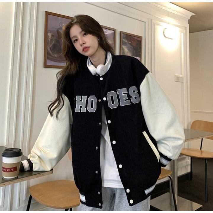 Áo Khoác Bomber Vải Nhung Form Rộng Freesize 40-70Kg Chooose Akn20