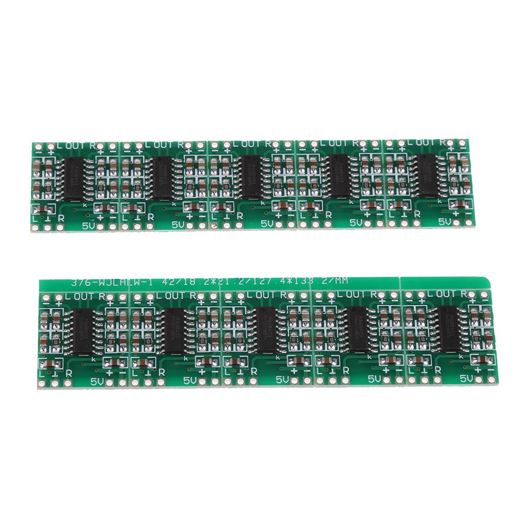 10 Bảng Mạch Khuếch đại DC Kỹ Thuật Số DC Class D 2x3W Mô-đun USB PAM8403