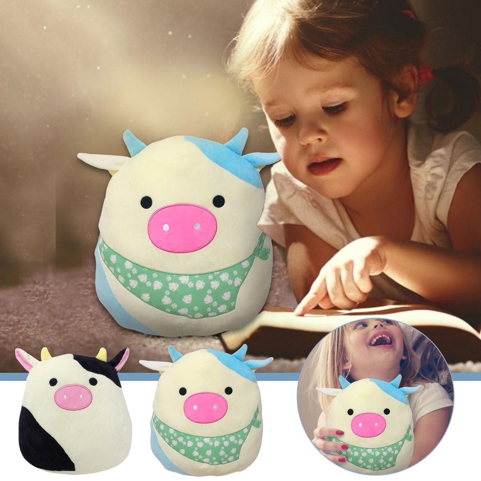 20/30 Cm Mềm Đồ Chơi Nhồi Bông Squish Gối Bò Sang Trọng Lông Tơ Gối Dễ Thương Sang Trọng Đồ Chơi Nhà Trang Trí Phòng Đảng Búp Bê Tặng cho Trẻ