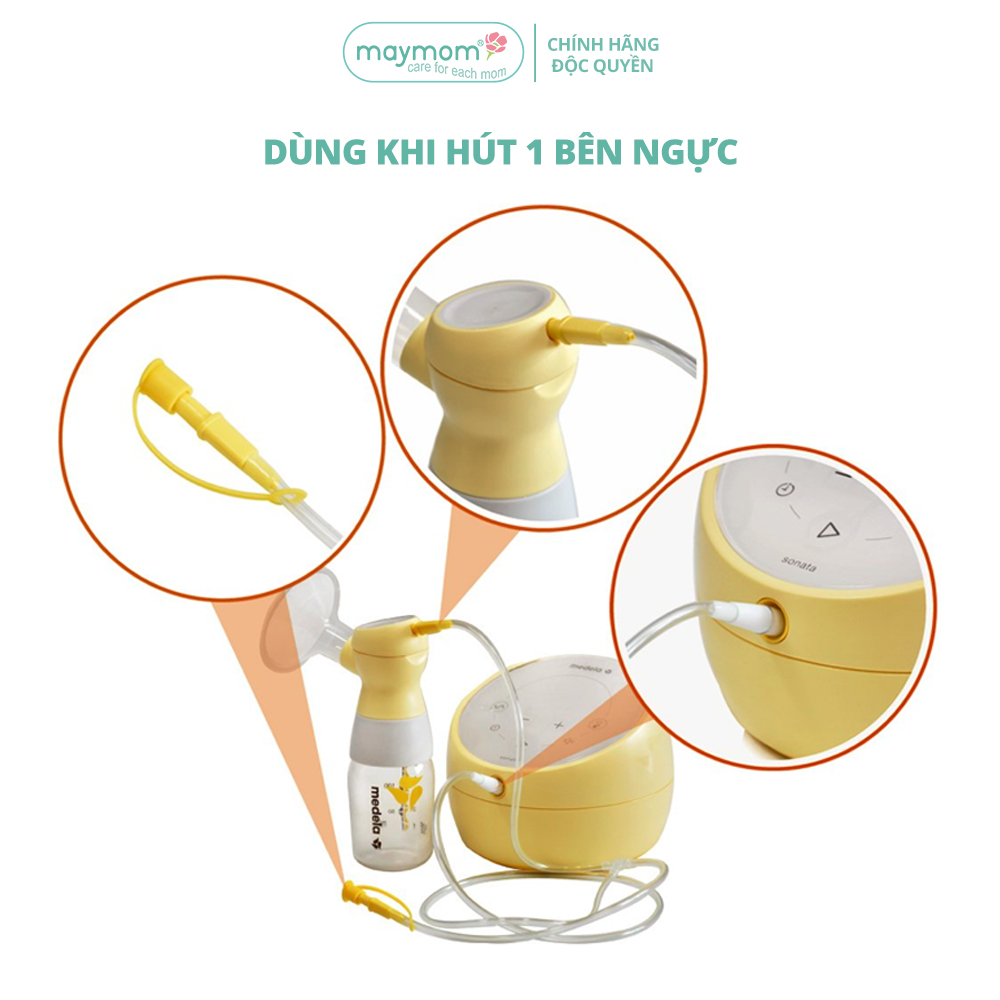 Dây Hơi Cho Máy Medela Sonata Thương Hiệu Maymom, Không Chứa BPA, An Toàn 100%, Vệ Sinh Dễ Dàng (1 dây)