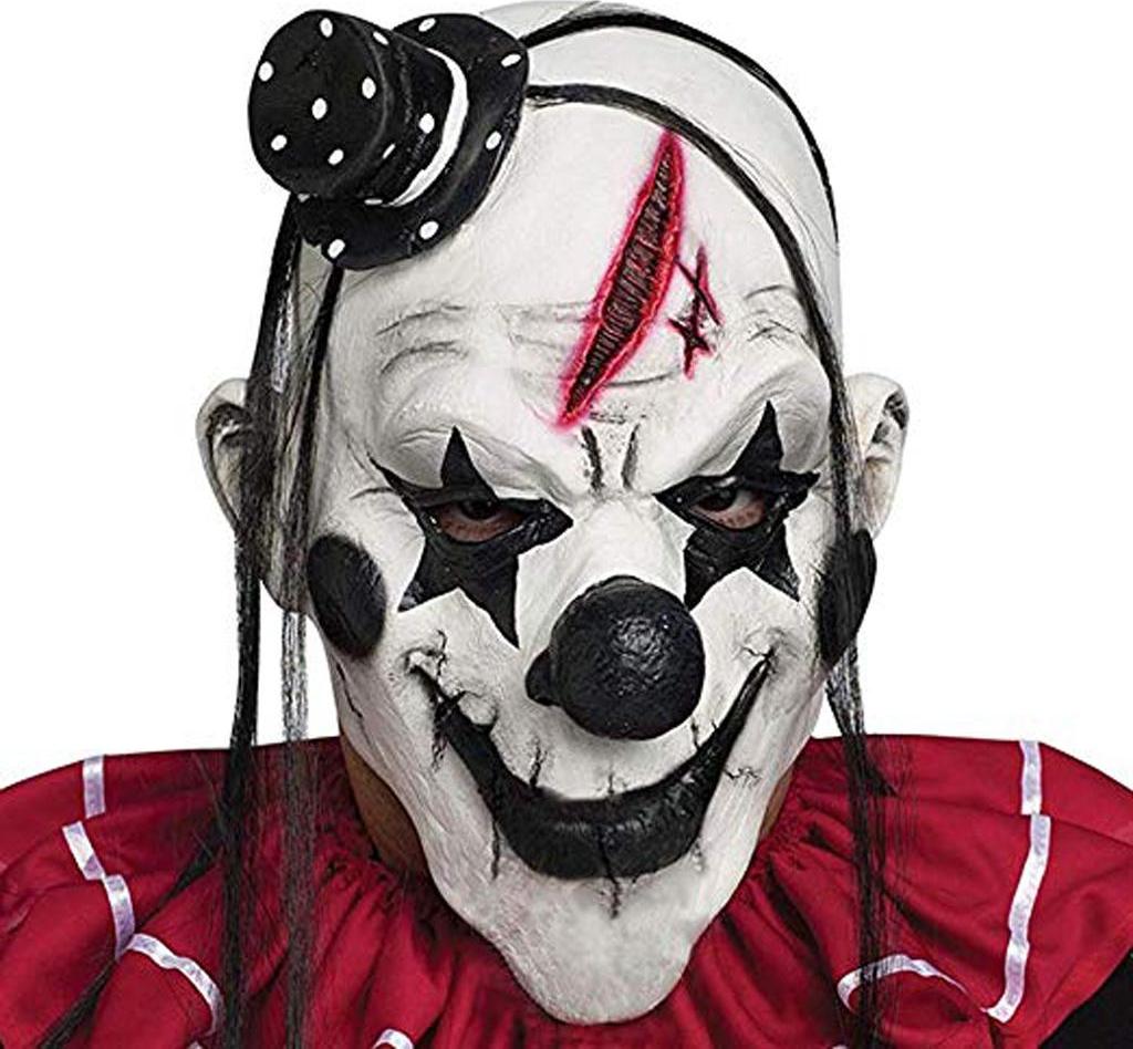 Mặt Nạ Halloween Cao Su Chú Hề Khủng Bố Đầu Bao Đáng Sợ Nhăn Nhó Mặt Nạ Dành Cho Người Lớn
