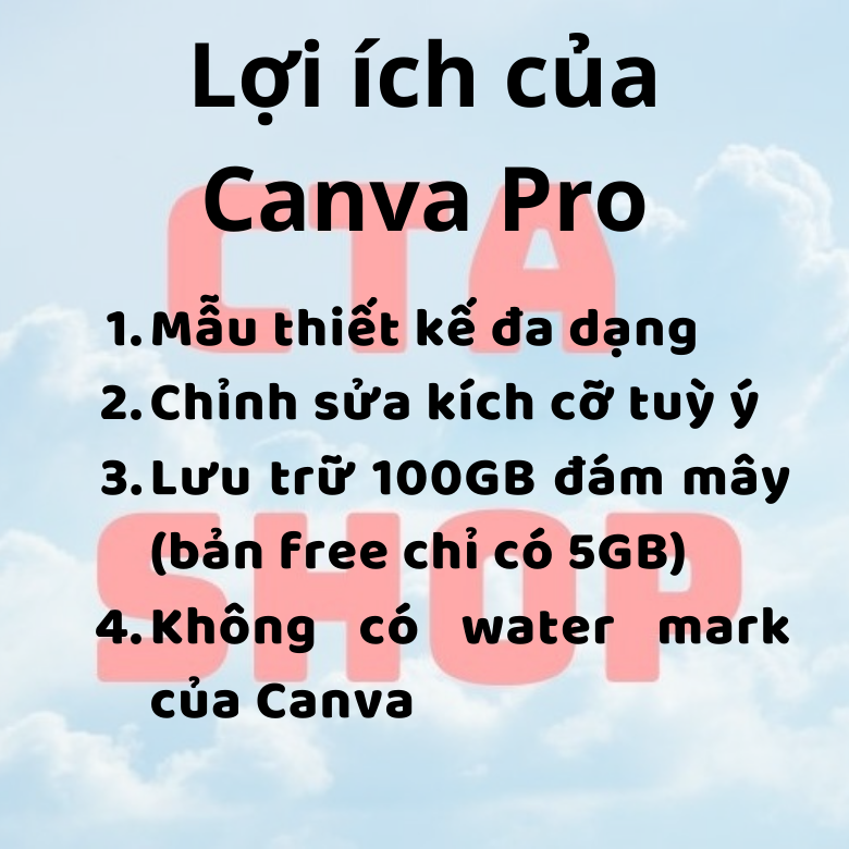 Nâng cấp tài khoản Canva chính chủ