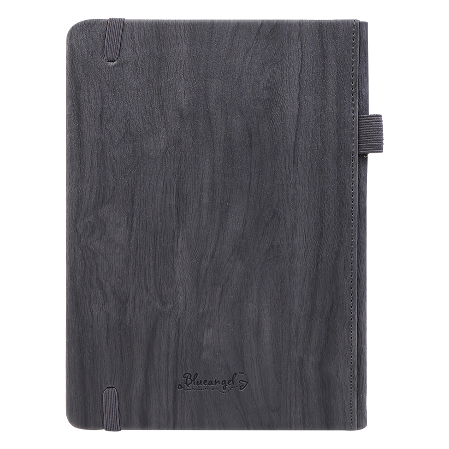 Sổ Bìa Da Vân Gỗ B5 Blueangel WOL-GM13 Planner - Đen