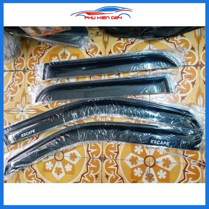Vè che mưa ô tô Ford Escape Vè Đen, nhựa ABS cao cấp chắn mưa, cản bụi, trang trí xe hơi