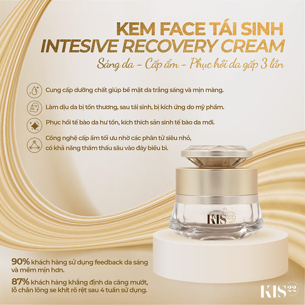 Kem Dưỡng Phục Hồi Da Kis22 Intensive Recovery Cream