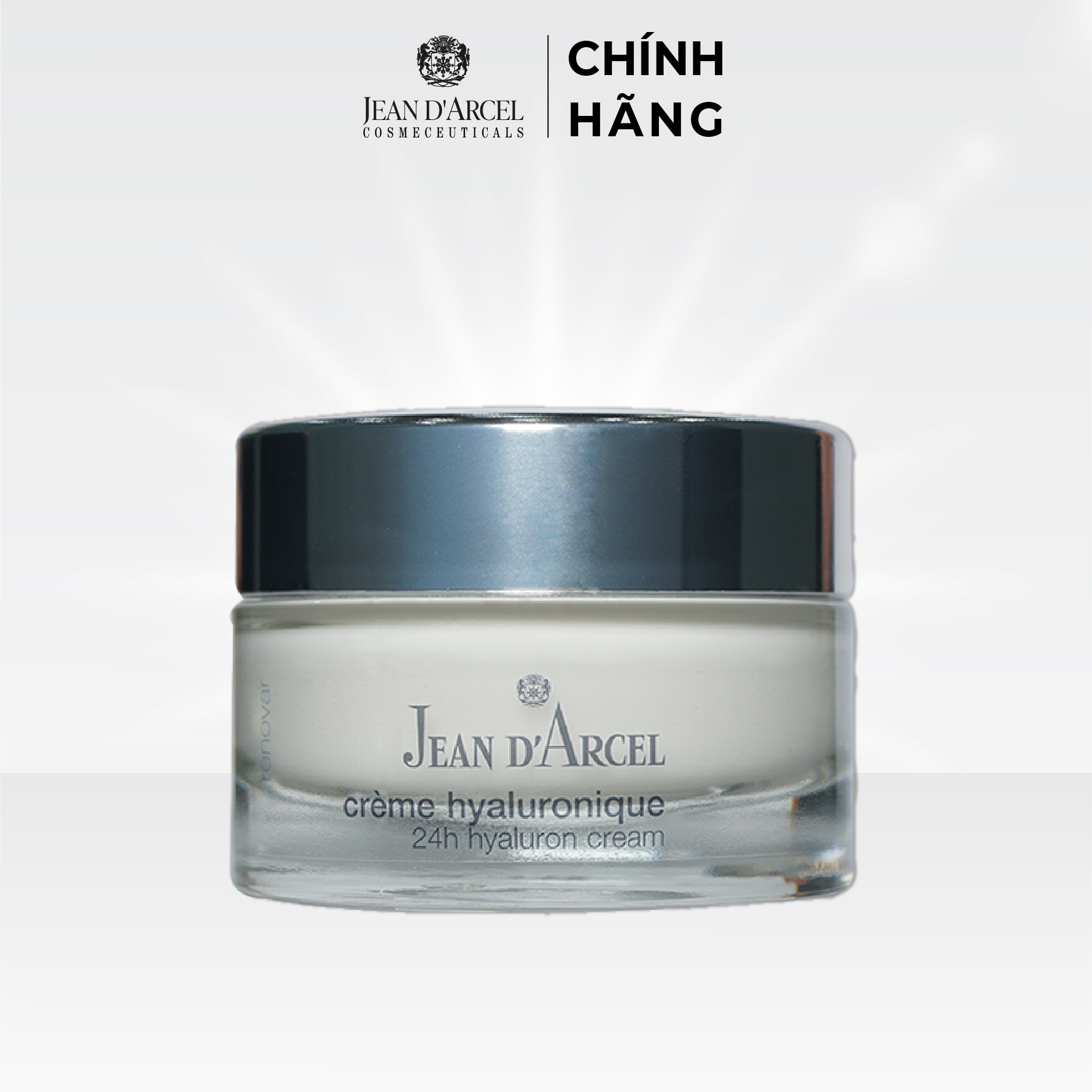 J115 Kem dưỡng ẩm 24h Renovar - 24h Hyaluron Cream 50ml - Jean d'Arcel