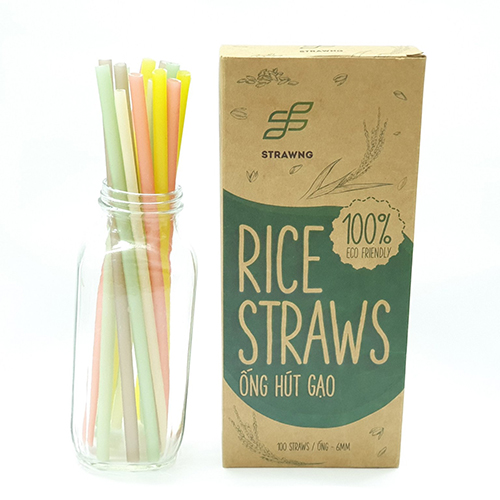 Ống hút gạo Rice Straws loại nhiều màu