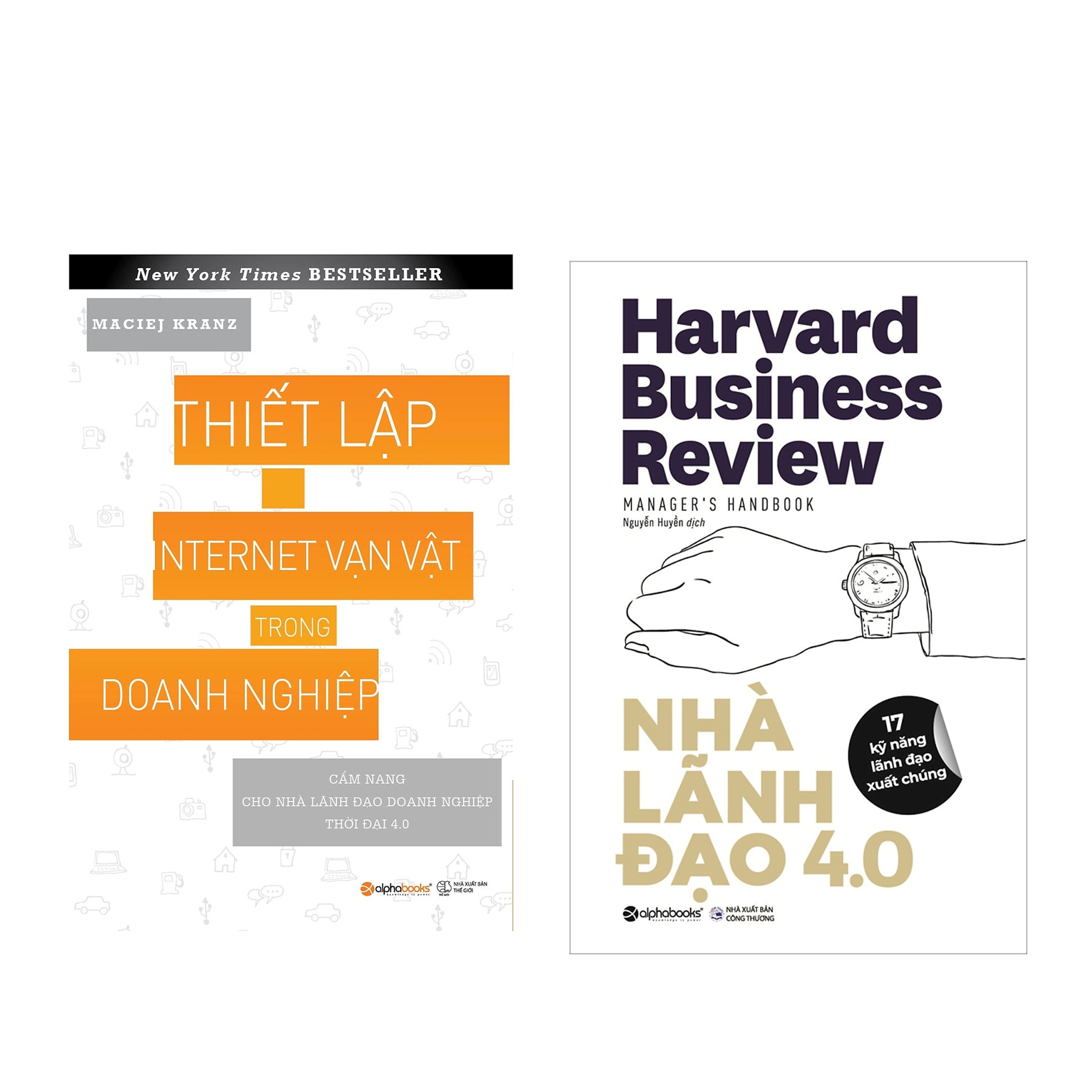Combo Sách Kĩ Năng Kinh Doanh: Nhà Lãnh Đạo 4.0  + Thiết Lập Internet Vạn Vật Trong Doanh Nghiệp