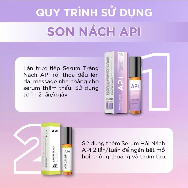 Son Nách API - Serum Trắng Nách , Lăn Nách Mee Natural Mờ Thâm Cấp Ẩm 10ml