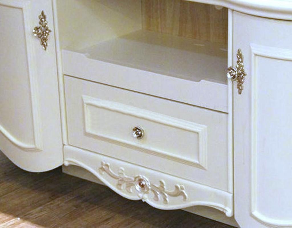 Silver Rose Cabinet Drawer Furniture Door knob Handle Pull Hardware