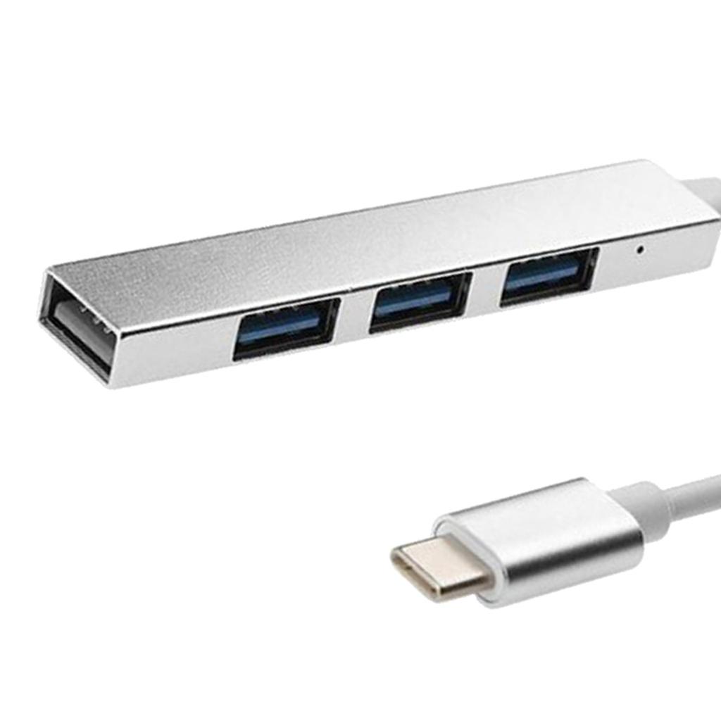 Type-C to USB3.0 4 Port Hub Box Splitter Power