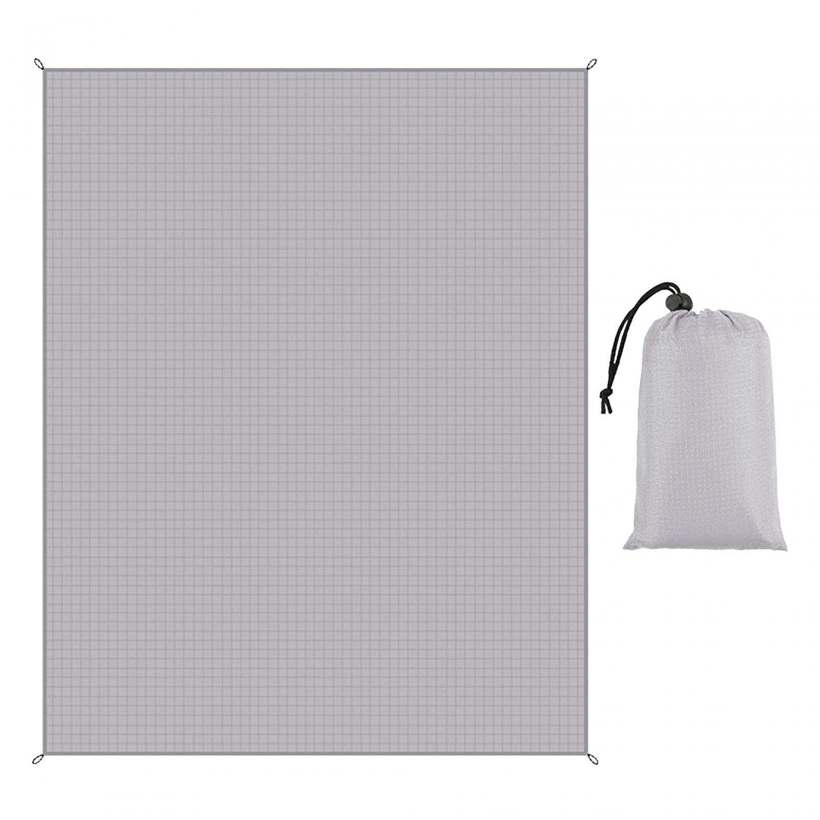 Waterproof Camping Blanket with Drawstring Pocket Compact Quick Drying Picnic Blanket Beach Mat for Music Festival Travel