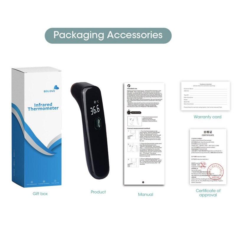 Portable Infrared Digital Thermometer Non-Contact Temperature Gun Electronic Body Care Forehead Measurement Device Termometro