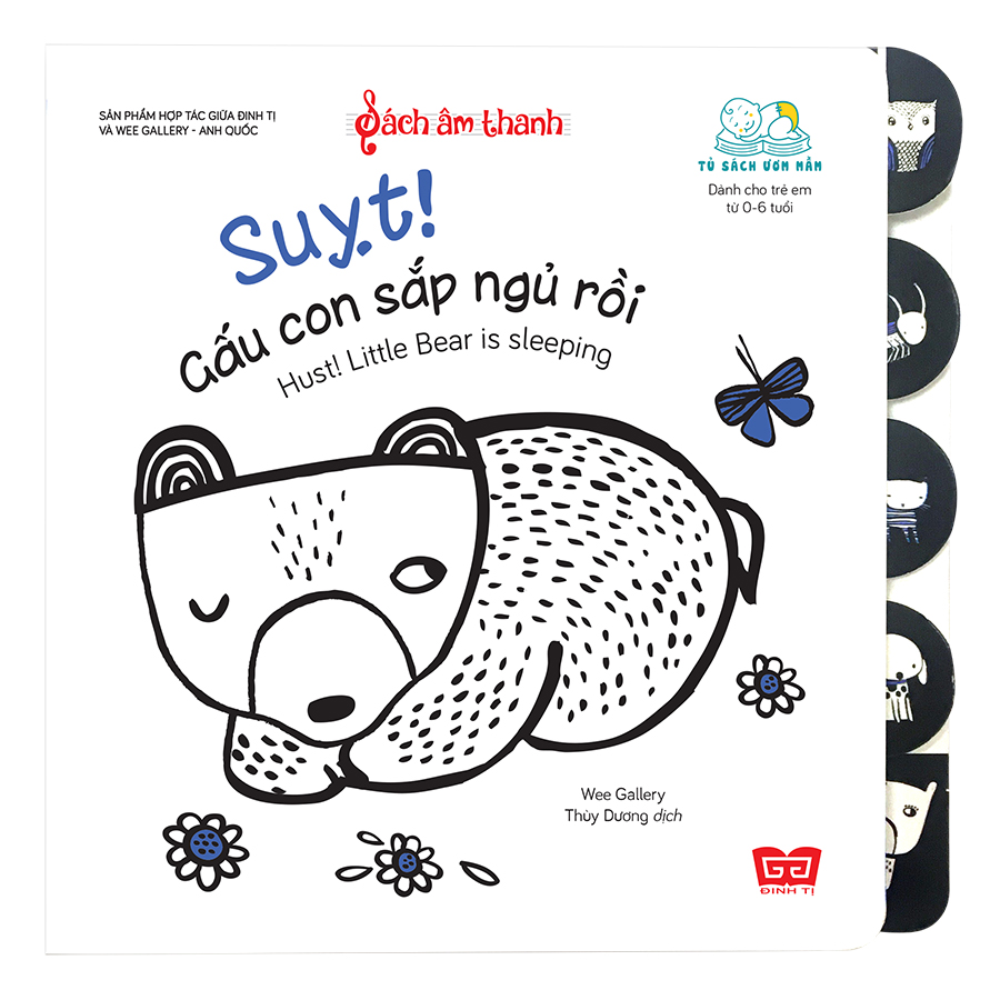 Sách Âm Thanh - Hush! Little Bear Is Sleeping - Suỵt! Gấu Con Sắp Ngủ Rồi