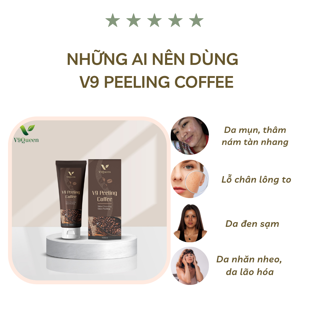 Tẩy Da Chết Khô V9Queen Shop Dưỡng Da Trắng Sáng Giúp Mềm Mịn Da, Sạch Mặt 100ml