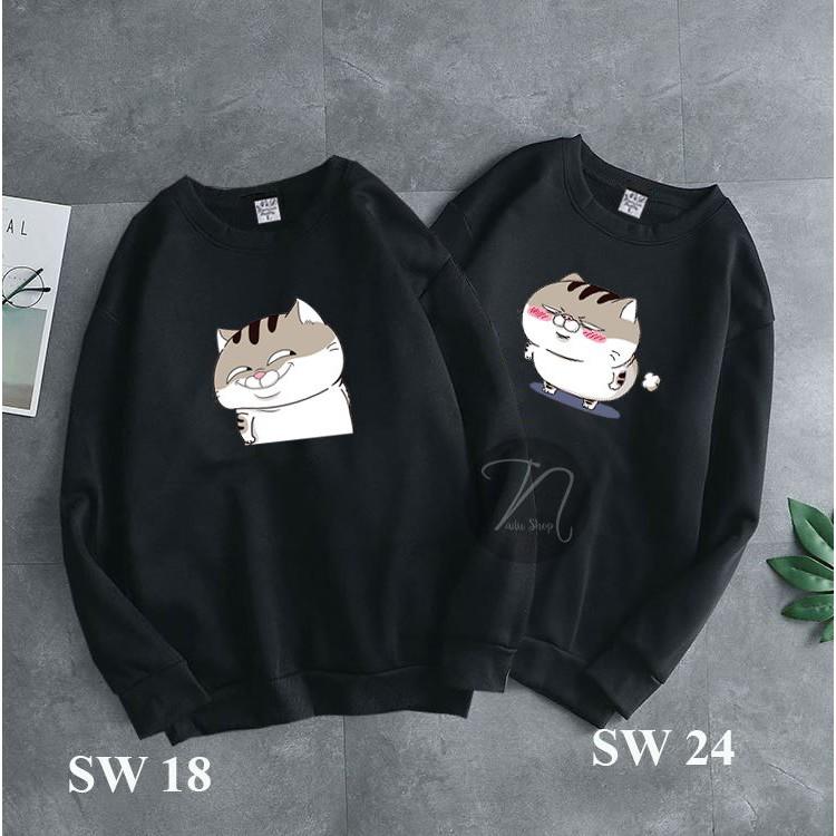 HOT Áo sweater Mèo Ami siêu dễ thương - mẫu áo sweater đôi cực đẹp