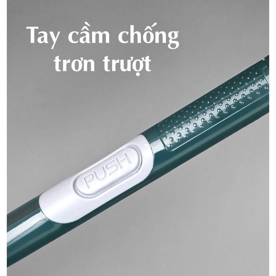 Chổi cọ toilet gắn tường - Bàn chải chà rửa nhà vệ sinh, nhà tắm - Cây cọ silicon có bình chứa xà phòng tiện dụng