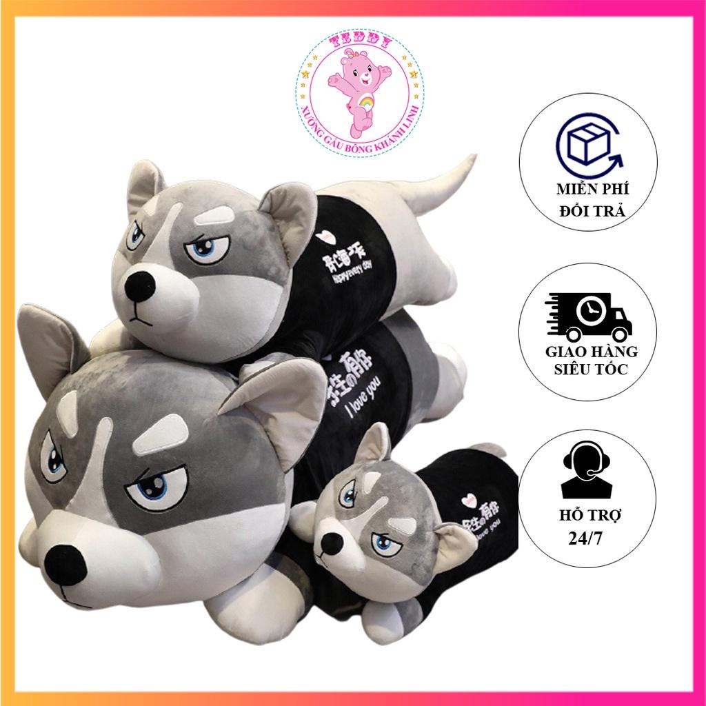 Chó Husky Mặt Ngáo Size 100Cm Sỉ Giá Xưởng Gấu Bông Chó Husky Cao 