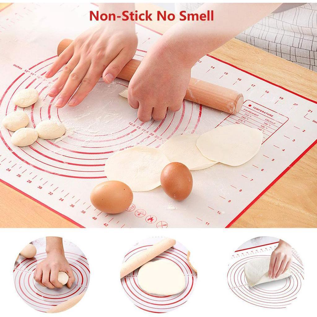 Thảm ANAEAT Bằng Silicon Nhào Bột Làm Bánh Pizza / Bánh Ngọt Cho Nhà Bếp Tiện Dụng