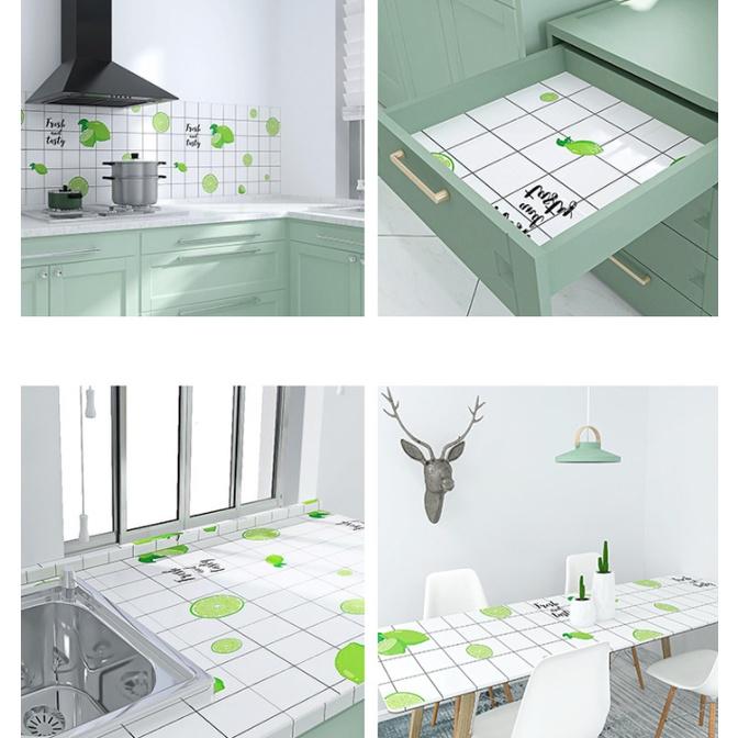 Cuộn 3m decal giấy dán bếp tráng nhôm khổ 0.6cm