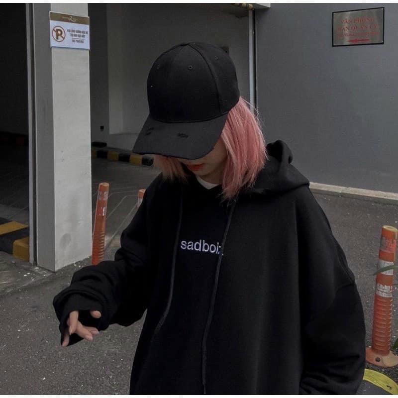 Áo Hoodie Sadboiz Unisex Kiểu Hàn Quốc Đẹp - FREESHIP ĐẸP -Khoác Nỉ Ngoại Chống Nắng Nam Nữ Có Nón Mũ 2 Lớp