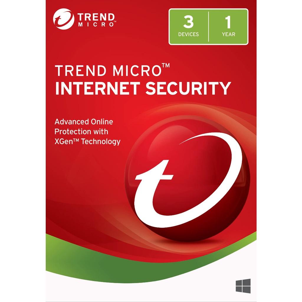 Key Trend Micro Internet Security 3 User 1 Year - Hàng Chính Hãng