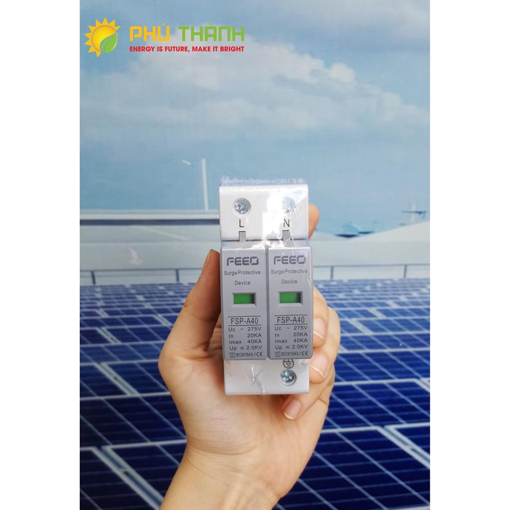Thiết bị chống sét nguồn AC 275V FEEO cho hệ thống điện dân dụng, điện năng lượng mặt trời - Hàng Chính hãng