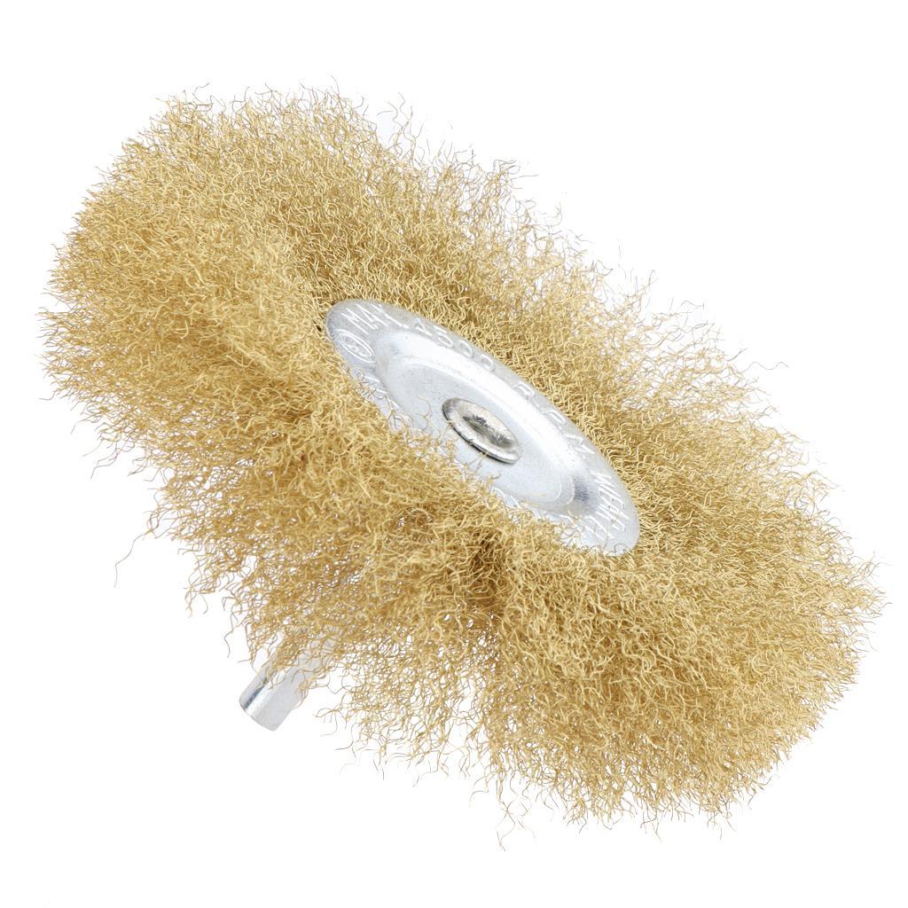 2Pcs Polishing Brush Wire Wheel Brushes for Drill Rotary Tool 100mm