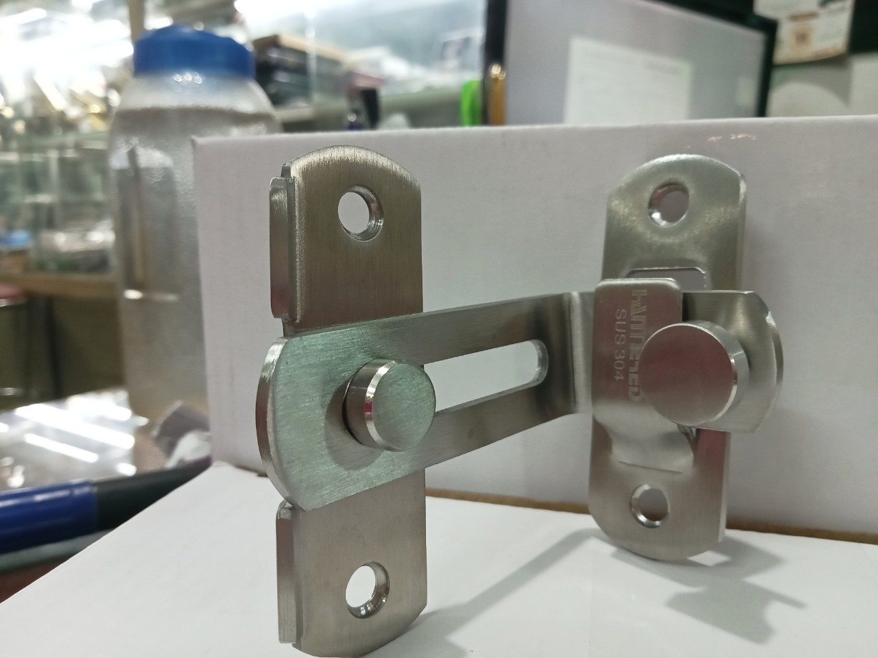 Chốt cửa inox 304 chữ L Góc vuông 90 độ