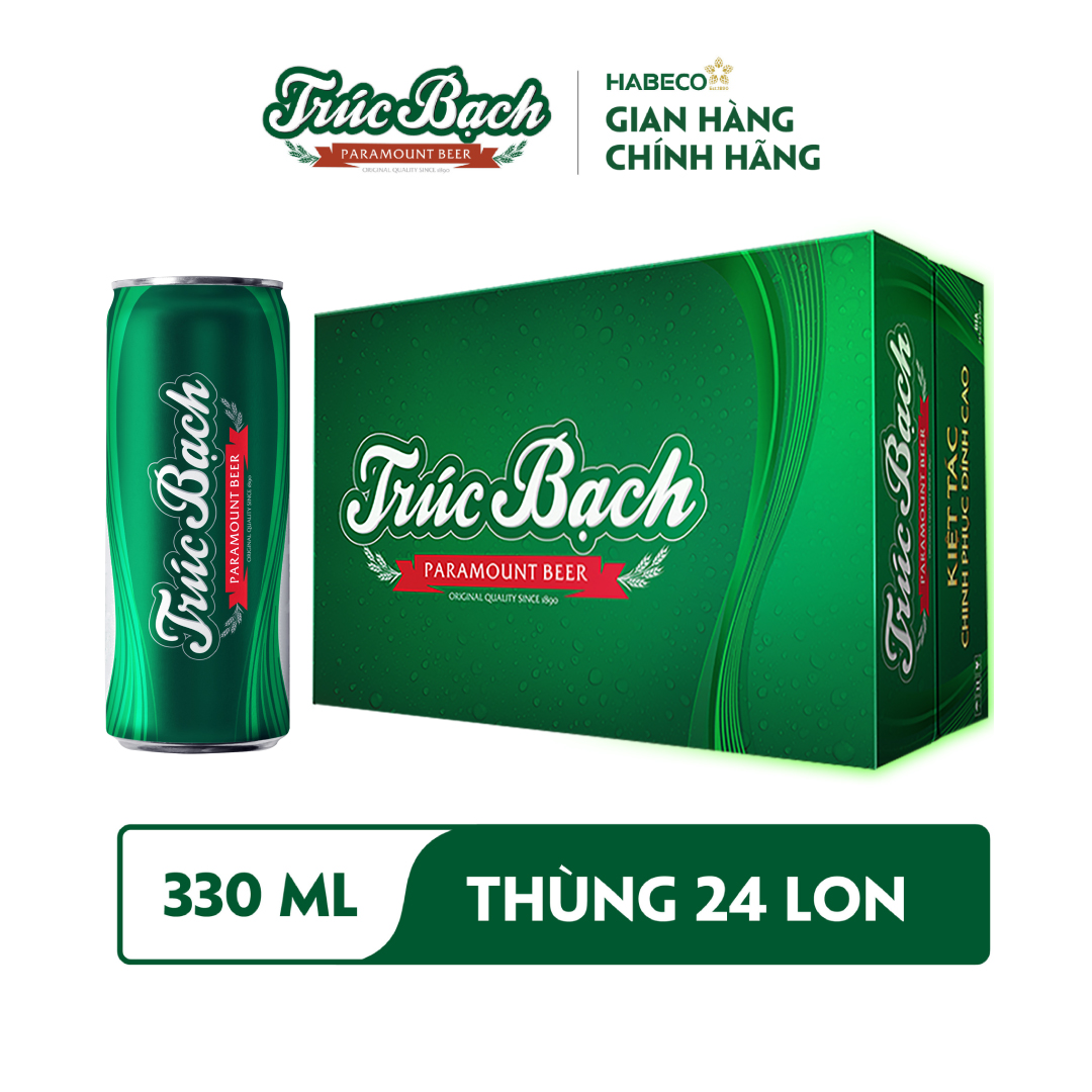 Bia Trúc Bạch - Thùng 24 lon 330ml