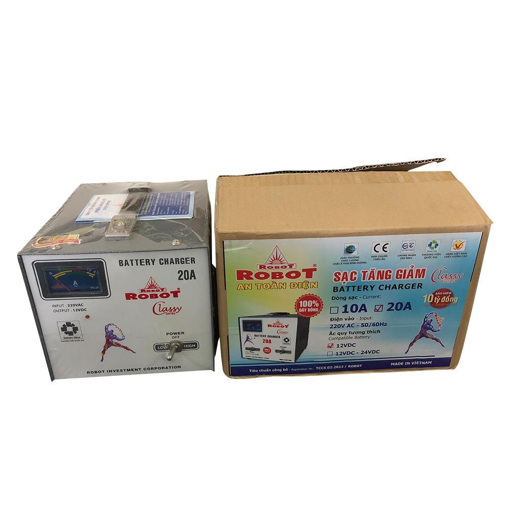 MÁY SẠC ẮC QUY ROBOT TĂNG GIẢM 20A