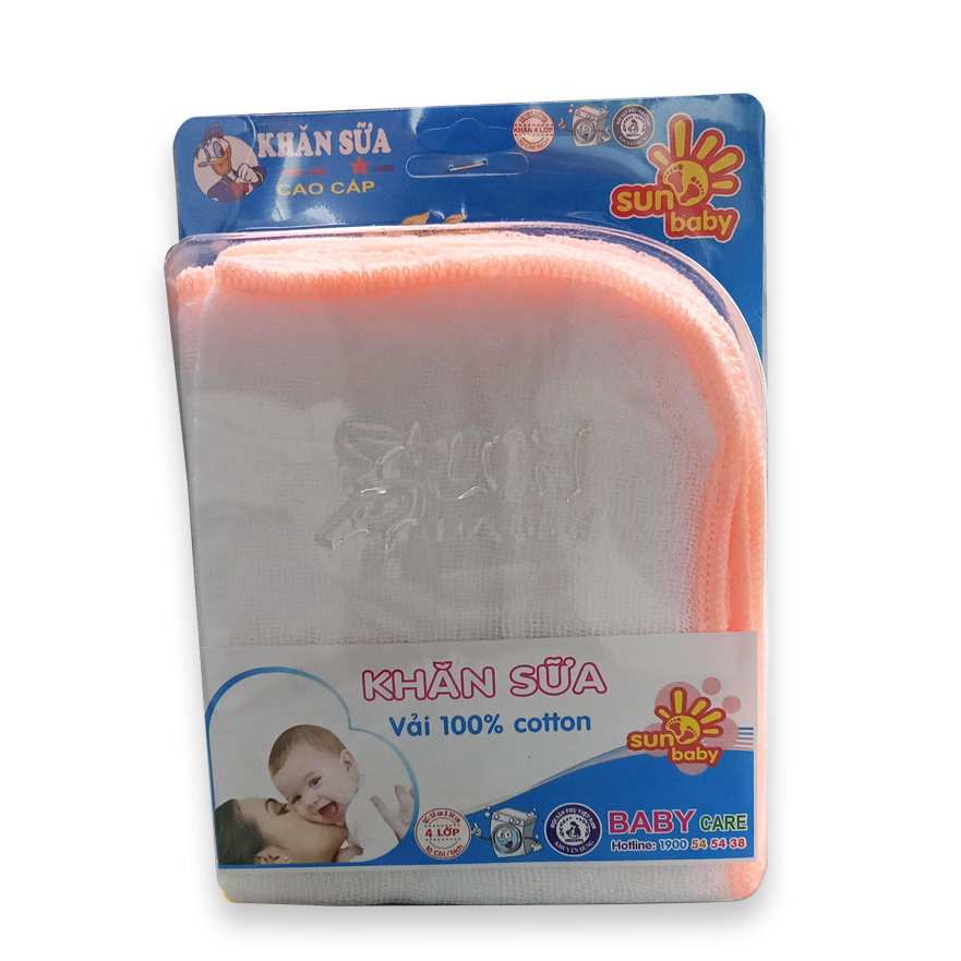 Combo 2 bịch khăn sữa mỏng vĩ trung (4 lớp) mềm mại cho bé_Sunbaby