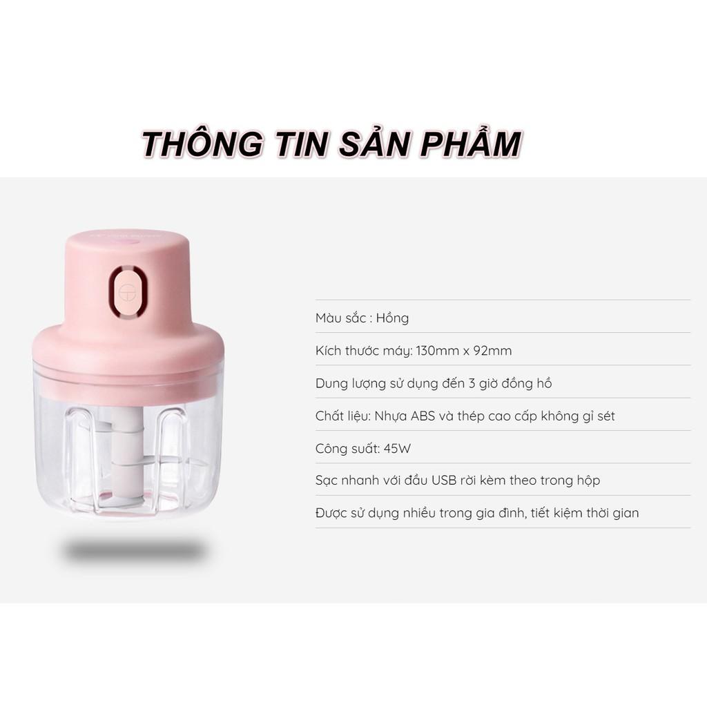 Máy Xay Thực Phẩm Nạp Sạc JapanCare (1 máy 2 cối 100ml+250ml) - Home and Garden