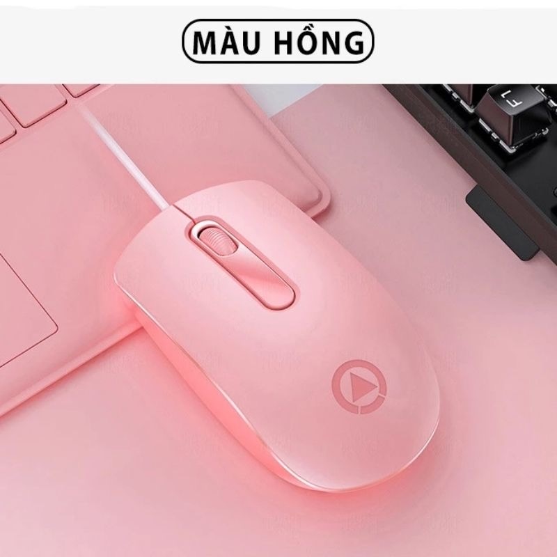 Chuột máy tính có dây TEKKIN G9 giá rẻ gaming văn phòng 1200DPI công thái học làm việc và chơi game cho pc laptop - hàng chính hãng