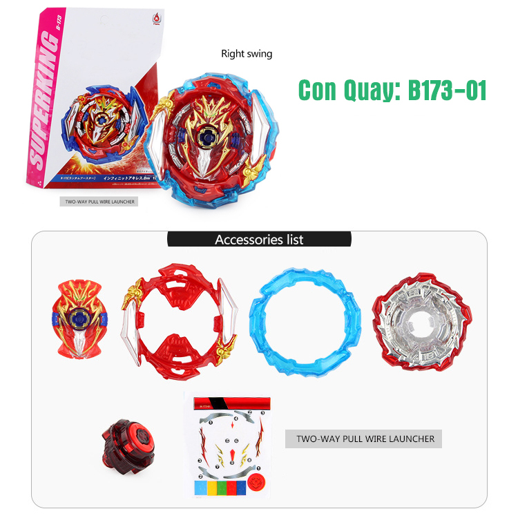 Đồ Chơi Con Quay B173-01D Kèm Bệ Phóng | Con Quay BEYBLADE B173-01D