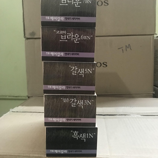 Nhuộm thảo dược phủ bạc thời trang (Hàn Quốc) Welcos confume hair color 6WN  2 x 60g