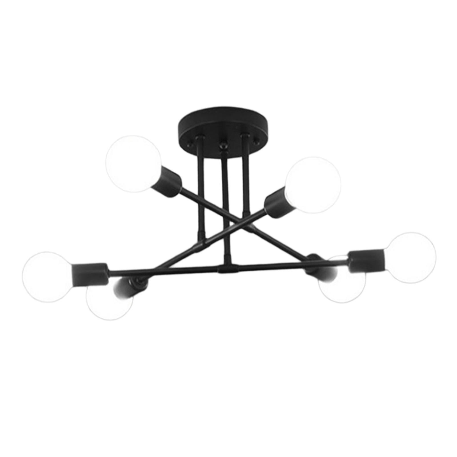 Ceiling Light Modern Wrought Iron Chandelier Ceiling Lamp for Home Bar Decor