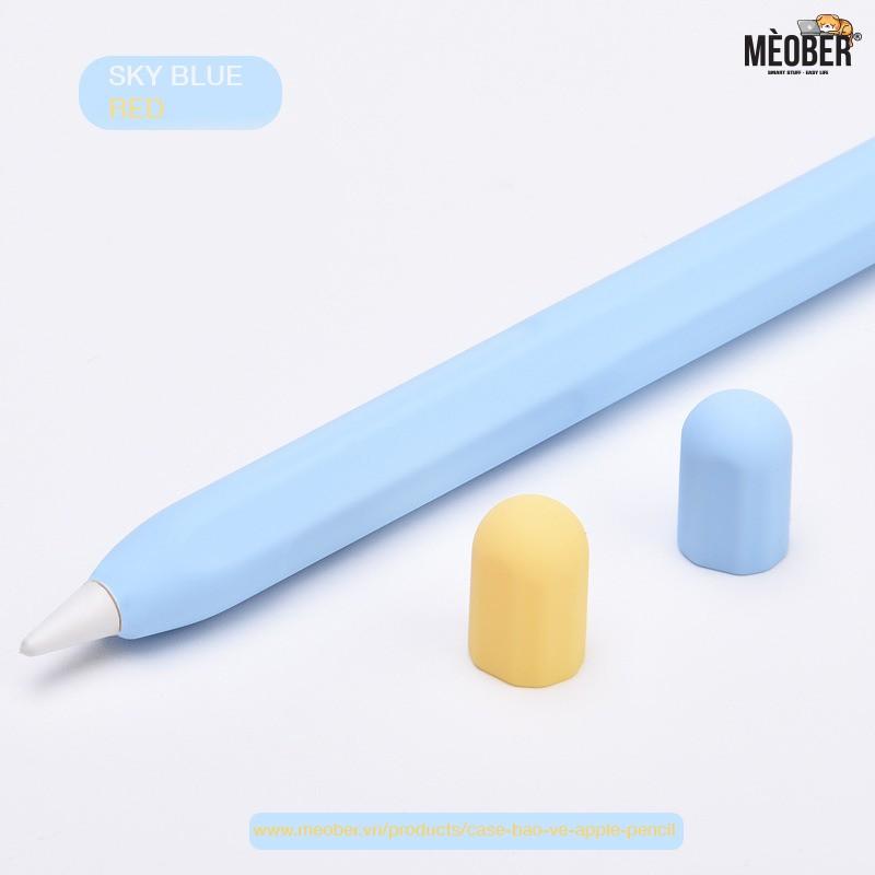 Case bảo vệ dành cho Apple Pencil thế hệ 1 và 2, chất liệu silicon cao cấp, ốp cover Apple Pencil Pastel