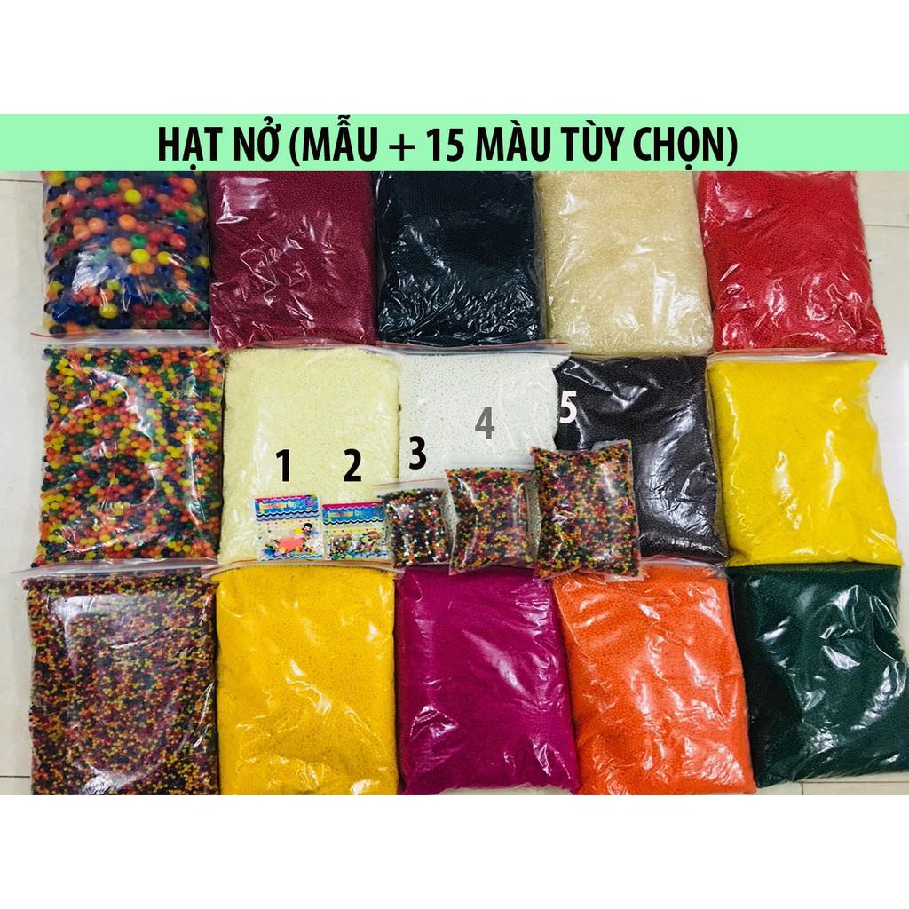1kg hạt nở nhật bản gồn 10 triệu viên đủ màu trang trí nhà cửa 20 mẫu
