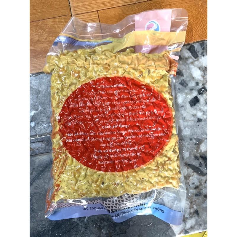 Mồi câu ngô ủ 1 gói = 1kg bắt cá trắm + chép + trôi + rô phi mồi siêu nhậy
