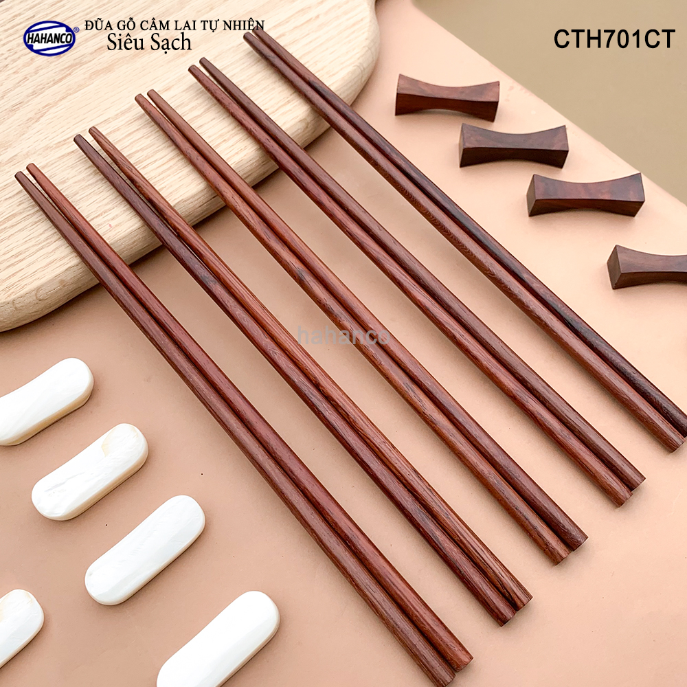 Đũa tròn gỗ Cẩm Lai Siêu sạch CTH701CT - gỗ tự nhiên vân đẹp ️- An toàn khi sử dụng