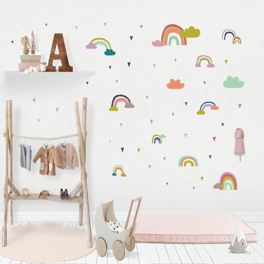 Decan Dán Tường An Phú Decor Họa Tiết Cầu Vồng To To
