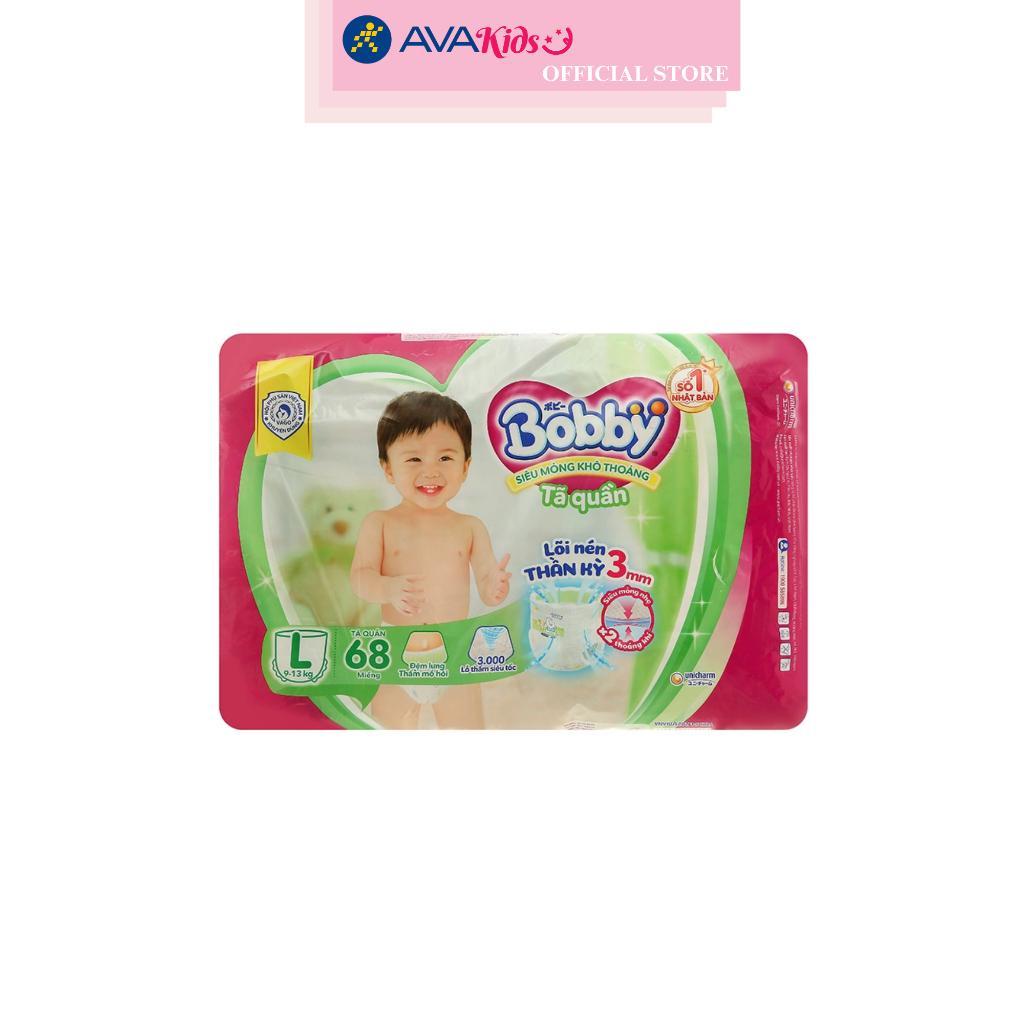 Tã quần Bobby size L 68 miếng (9 - 13 kg)