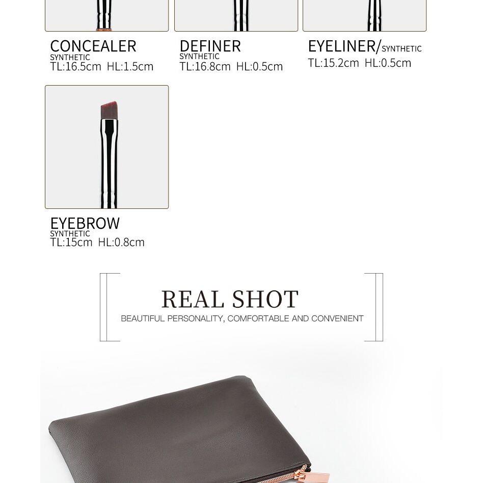 Bộ cọ lông thú cao cấp 13 cây MSQ 13Pcs Travel Makeup Brush Set