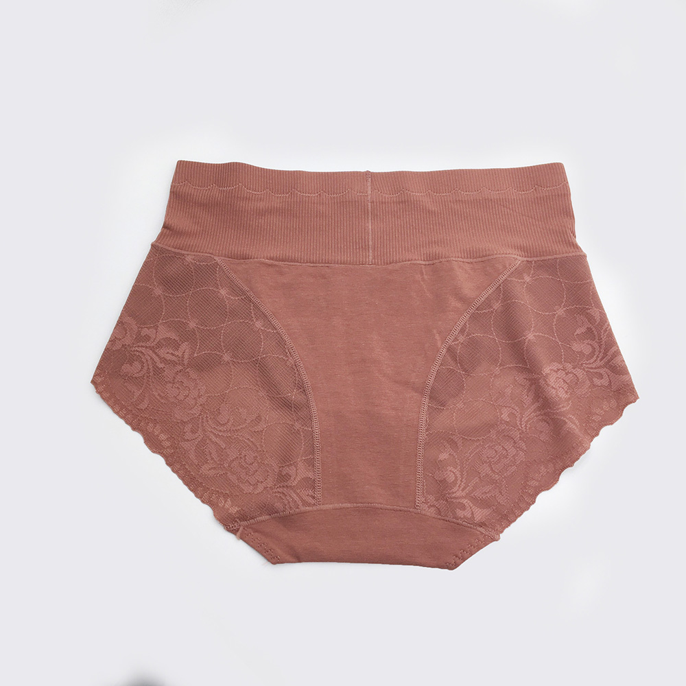 Quần lót nữ cotton ren cạp cao gen bụng, không lộ viền, mềm mịn,kháng khuẩn thấm hút tốt