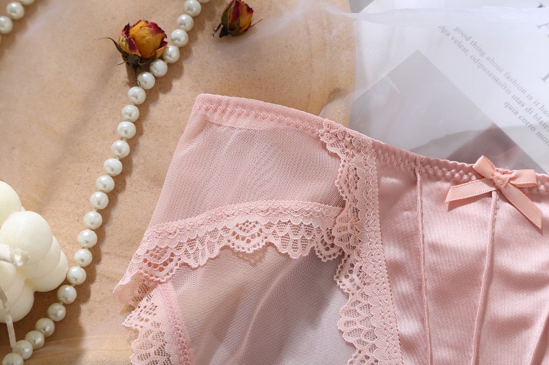 QUẦN LÓT LỤA SATIN CỔ ĐIỂN KIỂU PHÁP VẢI LƯỚI GỢI CẢM REN THUẦN KHIẾT TỪ 40-65KG DÀNH CHO NỮ