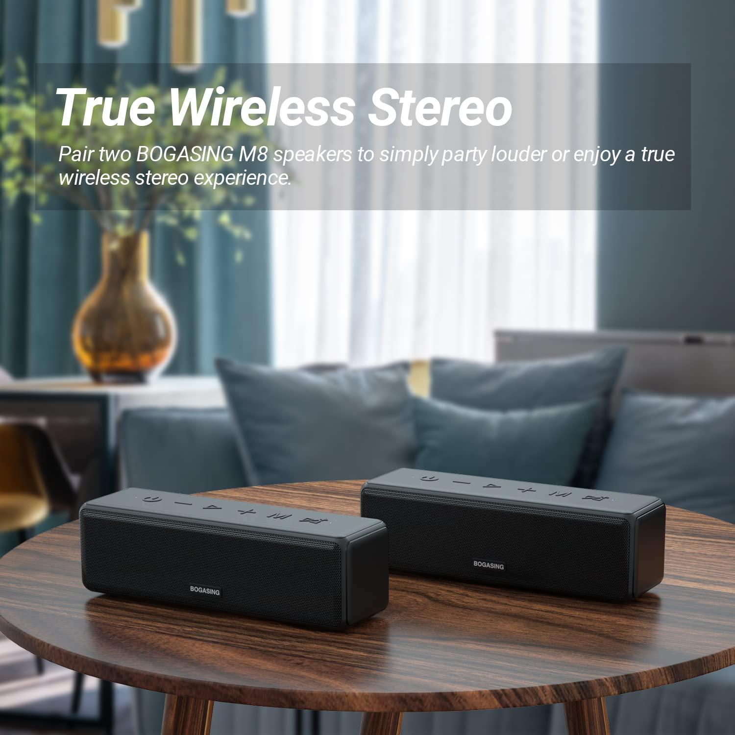 Loa bogasing m8 loa bluetooth loa di động loa di động IPX7 30W HD âm thanh vòm âm thanh không dây bluetooth 5.0 màu