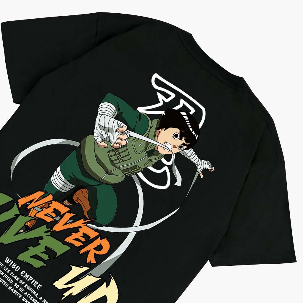 Áo Thun Form Rộng NARUTO ROCK LEE | Anime Naruto - Áo Phông Unisex