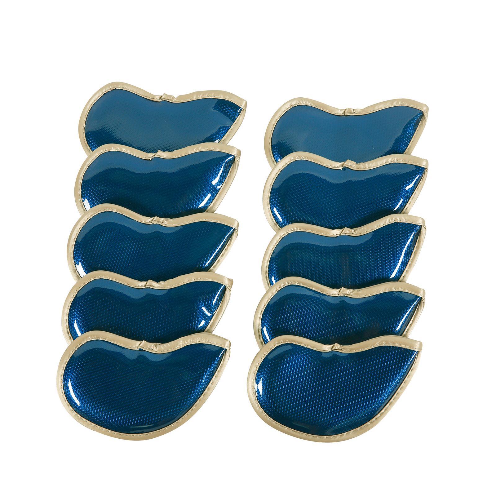 10Pcs Golf Iron Head Covers Head Protector Iron Putter Sleeves Protective Cover Wrap Golf Iron Cover Golf Iron Headcovers for Outdoor Sports