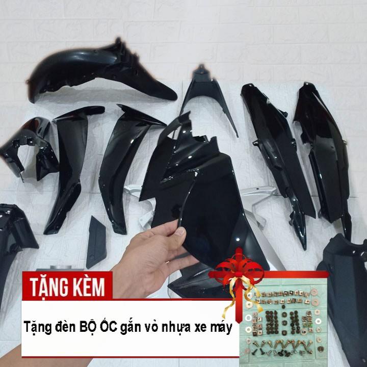 Bộ dàn áo xe dành cho SIRIUS màu ĐEN phanh ĐĨA , Tặng Kèm bộ ốc theo xe